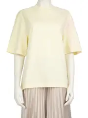 Cream Check Sleeve T-Shirt