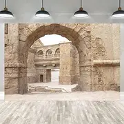 Ancient Jerusalem Buildings Photography Backdrop, 7X5FT, Roman Church Israel Background, Photo Booth Studio Props RBJYYLU49