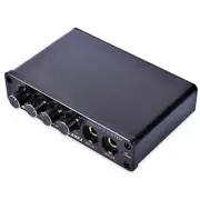 Mini Audio Mixer Stereo Preamp with Microphone Input for Home KARAOKE System