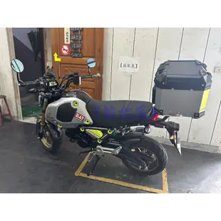 【新北新莊箱架屋】HONDA MSX 3代 grom 後架 貨架 後箱架 漢堡架 貨架 + 途者 36 銀 + 靠背