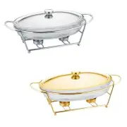 Buffet Food Warmer Pan Stable Chafing Dish Buffet Set Round Chafing Dish for