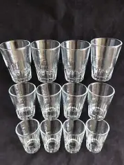 24 Shot Glasses Glass Barware Shots Vodka Tequila 2 OZ Size 2 Dozen Doz Lot 24