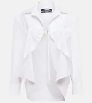 [Jacquemus] Jacquemus La Chemise Amaro poplin shirt UK 16 white