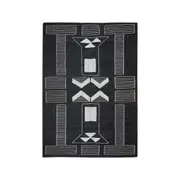 Garners Babaji Jute Rug with White Embroidery