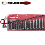 Sidchrome 16 Piece Metric Offset Reversible Ratchet Spanner Set SCMT22201 8-27mm