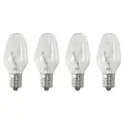 Sansai 4pk 7W/240V E12 Replacement Bulb Clear for Night Light DB-458/DB-459