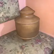 Unique Ceramic Companion Large / Funeral Cremation Or For Flour Rice Storage
