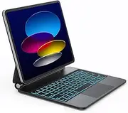 Magnetic Keyboard Case for iPad 11th(A16,2025) /10th Generation 10.9" (2022),Magic Keyboard for iPad 10.9",Multi-Touch Trackpad with 7 Colors Backlit Keys, Easy to Set Magnetic Stand, Black.