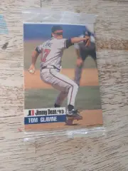 1993 Jimmy Dean Baseball Cards Unopened Pack W/ Mark McGwire And Tom Glavine