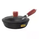 Hawkins Futura 16cm Frying Pan, Cast Iron Frying Pan with Glass Lid and