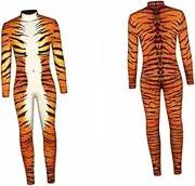 [CHILDWEET] Halloween Jumpsuit Women Skin-friendly Long Sleeve Cosplay Bodysuit Costume Back Zipper Design for Halloween Party