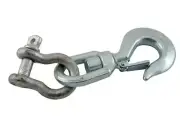 Vestil HOOK-S-6 Steel Swivel Lifting Hook with Clevis, 6,000-lb. Working...