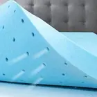 King Single Size Memory Foam Mattress Topper with Cool Gel Infused, 60D Foam 5Cm