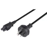 Dynamix C-POWERNC03 7.5A 3 Pin to IEC C5 Power Cord - 30cm Clover Shaped - SAA Approved - AU/NZ - Premium Quality - For Notebook / More [C-POWERNC03]