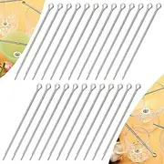 Candel Wick Holders, 4.7 Inch, 25 Pcs Steel Metal Wick Centering Tool for Candle Making