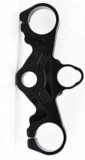 for Suzuki GSXR GSX-R 1000 2005 2006 CNC Aluminum Front Fork Lowering Triple Tree Upper Top Clamp GSXR1000 GSX-R1000 Accessories Decorate (Color : Black)
