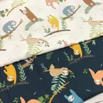 豬豬日本拼布 韓國布料 樹懶 棉布料材質