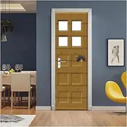 Door Stickers Modern Door Sticker Wallpaper Self-Adhesive Stickers Living Room Decor Mural(O,95x215cm)
