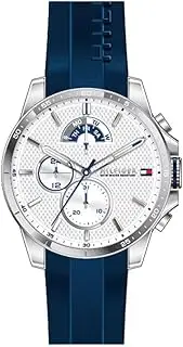 [Tommy Hilfiger] Analogue Multifunction Quartz Watch for Men with Silicone, Stainless Steel or Leather Bracelet