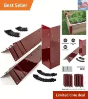 Raised Garden Bed Corner Brackets for 12''-16'' H Bed, Metal Garden Corner Br...