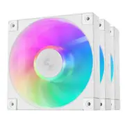 DEEPCOOL FD12 ARGB White 3 Pack 120mm PWM Case Cooling Fan, Triple Pack [R-FD12-WHAPN3-G]