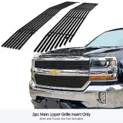 Fits 2016-2018 Chevy Silverado 1500/19 1500 LD Stainless Black Billet Grille (for: Chevrolet)