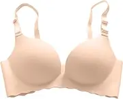 [Generic] Medium Support Sports Bras for Women Macaron Underwear Traceless Girl Bra Set Smooth No Underwire Gathered Upper Bracket Adjustable Bra Breathable Sports Bra