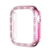 Nevenka Shiny Apple Watch Case Single Row Diamond for iWatch 8 7-Pink