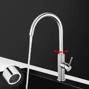ACA Kitchen Mixer Tap Pin Lever Swivel Solid Brass Chrome Faucet