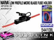 NARVA LOW PROFILE IN-LINE MICRO BLADE FUSE HOLDER - 30 AMP 54410BL x1