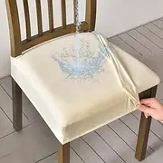 Chair Cover Seat Chair Covers Waterproof Stretch PU Leather Cover for Chairs Seat Covers for Dining Room Chairs Washable Protective Cover Chair Covers for Chai