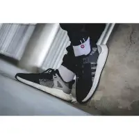 在飛比找Yahoo!奇摩拍賣優惠-Adidas EQT SUPPORT 93/17 黑白 慢跑