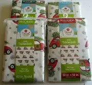 CHRISTMAS Vinyl Tablecloth Assortment CLASSIC RED CAR AND TREES [Your Choice]