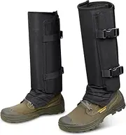 skiguard Snake Guard Snake Gaiters, Waterproof Snake Chaps for Lower Legs, Snake Bite Proof Guardz Gaiters, Adjustable Size