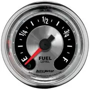 Autometer American Muscle Fuel Level Gauge Programmable Electric - 2 1/16 Inch, Full Sweep, AU1209