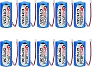 HOUYIBO 10PCS CR123A/CR17345 3V 1400mAh Replacement Non-Rechargeable Disposable Lithium Battery for Electricity Meter