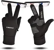 [OATIPHO] 1 Pair Gloves for Cold Weather Touch Screen Gloves Winter Gloves Driving Gloves Finger Gloves Windproof Riding Thin Gloves Work Cycling Touchscreen Glove Cycling Gloves Black
