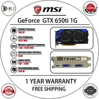 在飛比找蝦皮購物優惠-MSI 二手微星 GTX 650 Ti 1GB 顯卡用於 n