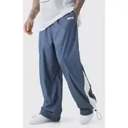 Mens Tall Side Panel Track trousers in Charcoal