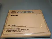 VINTAGE NOS CANNON MONTICELLO FULL FLAT SHEET BEIGE / OFF WHITE