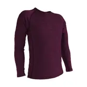 Wilderness Men Long Sleeve Crew Neck Winter Top Size L Thermal Base Layer Merlot