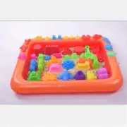 Inflatable Sand Tray Plastic Table Children Kids Indoor Playing Sand Clay T_UU