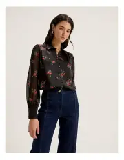 [REVIEW] Posing Roses Shirt in Black/Multi
