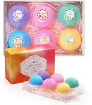 Bath Bombs, Natural Relaxing Moisturize Gifts Sets Idea Bubble Fizzy & Spa Bath