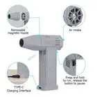 Mini Turbo Jet Fan 110000rpm Wind Speed 45m/s Brushless Motor Handheld Duct Fan