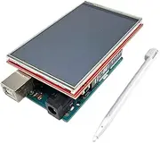 3.5 Inch TFT Touch Screen Shield for Arduino, 320x480 LCD Display Module, ILI9488 Driver, 8-Bit Parallel, Compatible with Arduino Uno R3 R4 Mega Due Giga R1, DIYables Touch Display with Tutorials