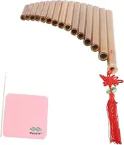 Parliky Beginner's 15 Pan Flute Musical Instrument Eco Panpipe Boys and Girls Friendly Hand Brain Coordination Random Color