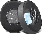 SOULWIT Cooling Gel Earpads Replacement for Jabra Evolve2 65 (Evolve 2 65MS 65UC MS UC)/Evolve2 40 (40UC 40MS USB)/Elite 45h On-Ear Wireless Headset, Ear Pads Cushions with Ice Silk Fabric - Black