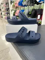 CROCS Baya Platform Slide Womens Sandals Navy ✅Multiple Sizes ✅Expedited
