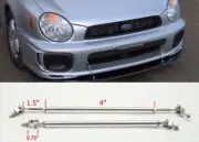 Silver 4" Adjustable Rod Support for Land Rover MINI Bumper Lip Diffuser Spoiler (for: Land Rover)